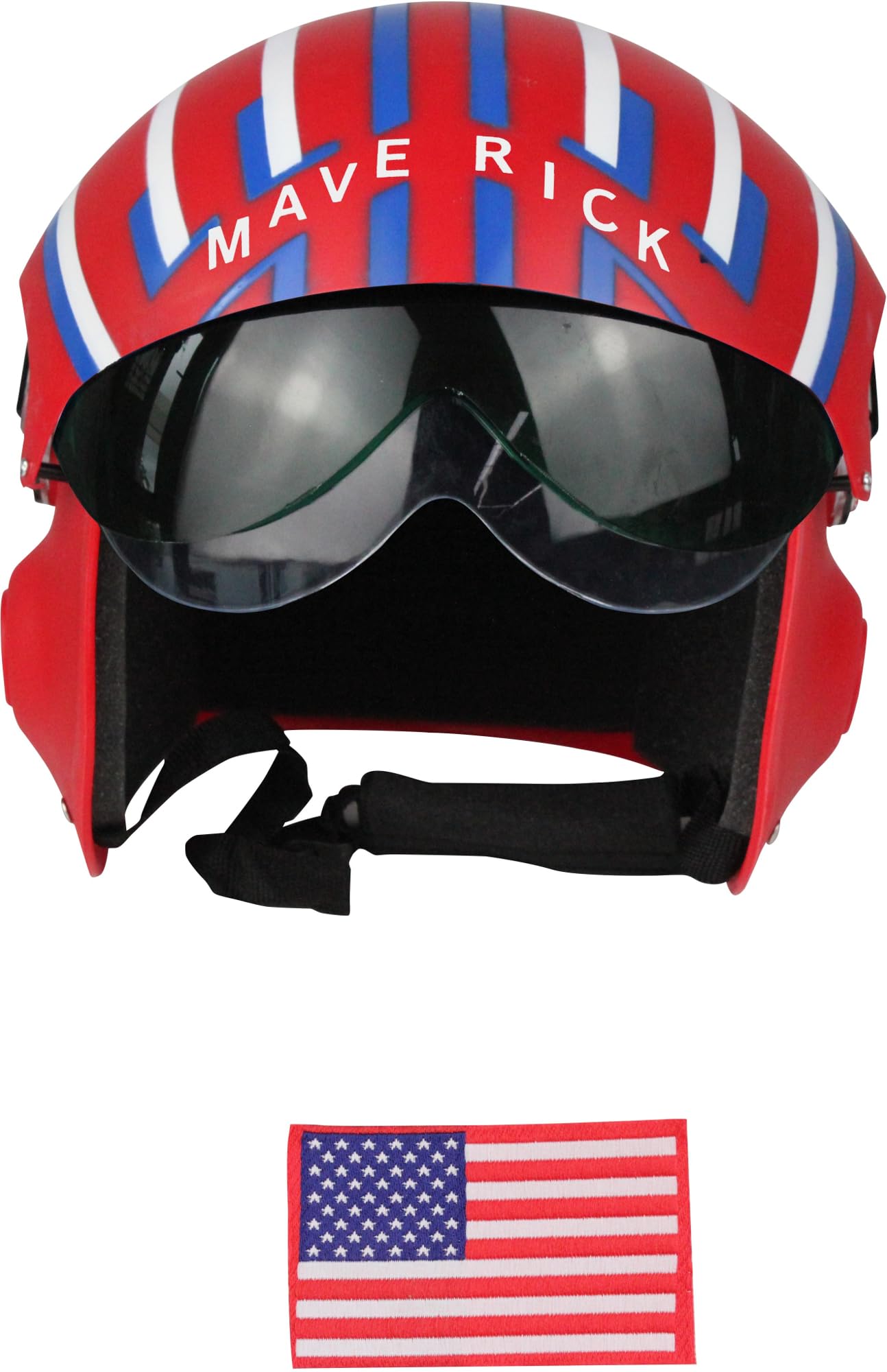 Adult's Air Force Combat Pilot Red Maverick Helmet Costume Accessory