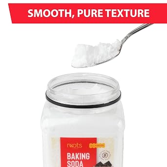 Roots Circle Baking Soda Bulk | 1 x 35.2oz Large Airtight Container | Pure Sodium Bicarbonate for Cooking, Baking, Cleaning, Laundry, Deodorizing, Gardening | Gluten Free, All-Natural Food Grade