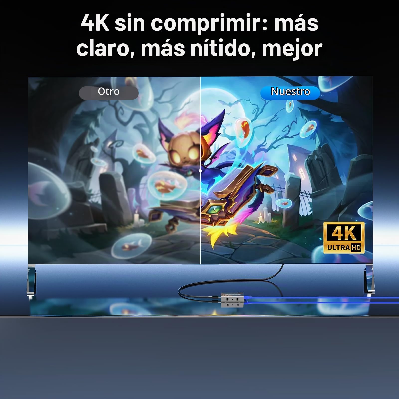 Extensor HDMI 40m 4K@30Hz con Loop Out e IR, Extensión HDMI por Cable Cat6, Plug & Play, Compatible con PC TV Monitor Proyector PS4 PS5 Xbox (4K@30HZ)