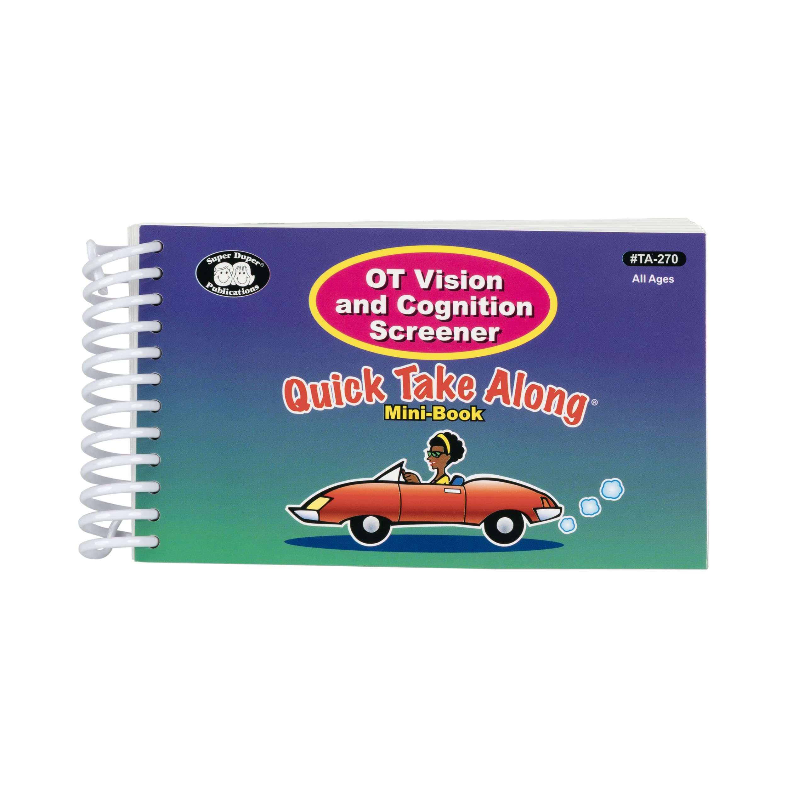 Super Duper Publications | OT Vision and Cognition Screener Quick Take Along Mini-Book | Occupational Therapy - Visual and Cognitive Skills