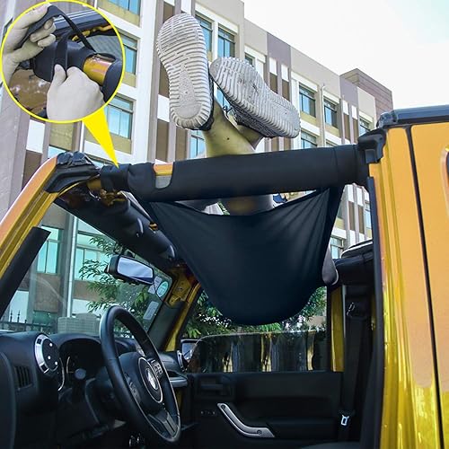 Miniatura 5 de RT-TCZ Hamaca de techo de automóvil para Jeep Wrangler YJ TJ JK JKU JL JLU y Gladiator JT 1987-2023