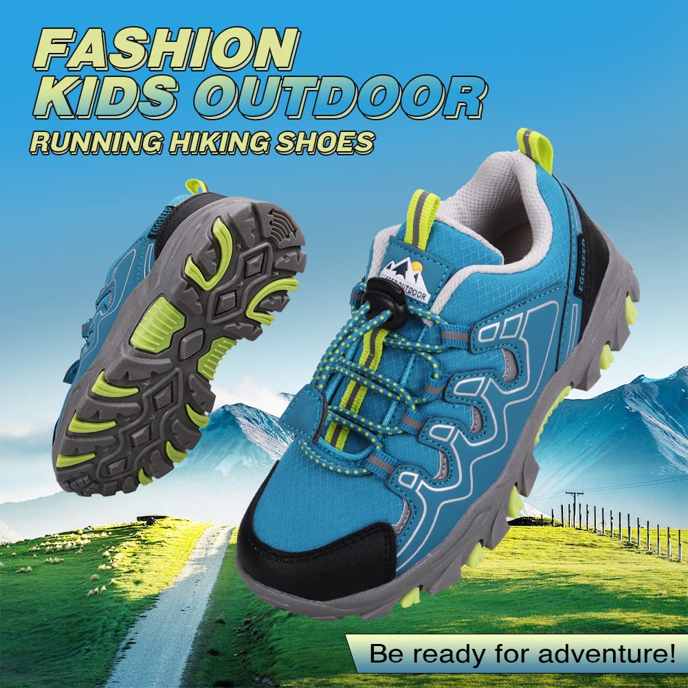 UOVO Baskets garçons Chaussures de randonnée imperméables Baskets Enfants Chaussures de Trekking Chaussures de Sport de Plein air Chaussures de Course 27-40