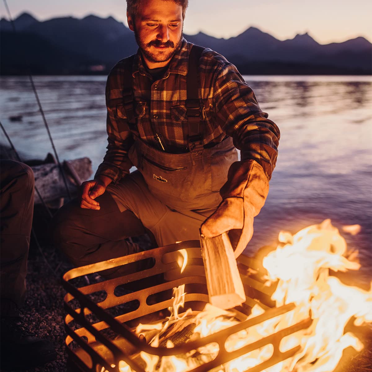 Höfats - Gants de barbecue en cuir et aramide - Extrêmement résistants à la chaleur - Gants de four pour griller, cuisiner et ajouter du bois - Certifié EN 407 et EN 390