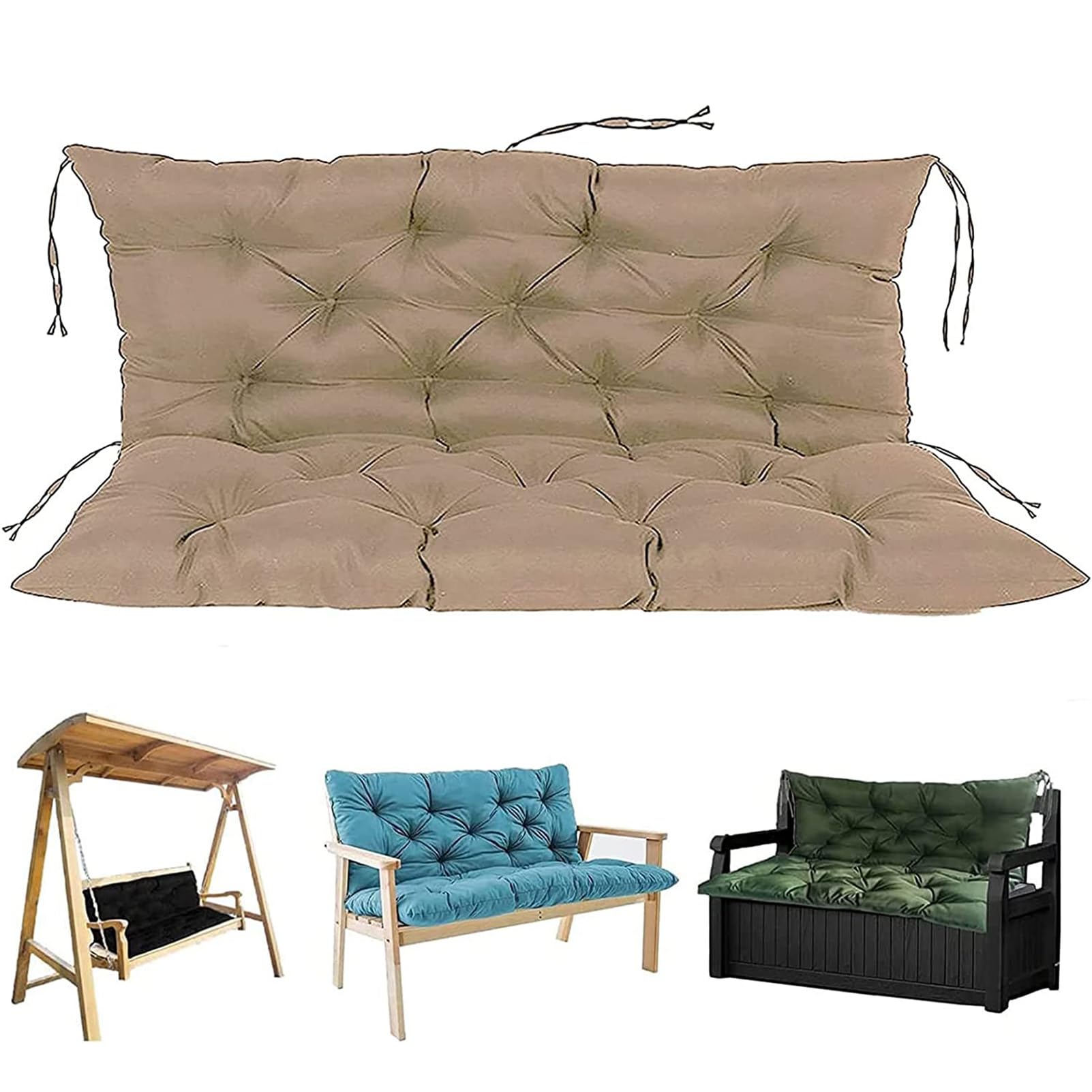 TECNOWEB Cuscino Per Sdraio Imbottito | 124x50 Cm, Made In Italy, Per Esterni E Interni, Arancio - Foto 7