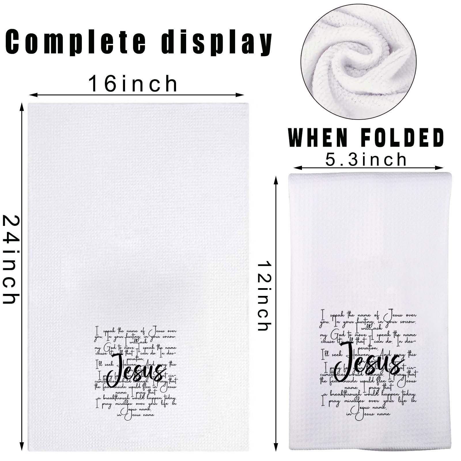 Lot De 2 Serviettes De Cuisine Chrétiennes De Noël Pour Homme