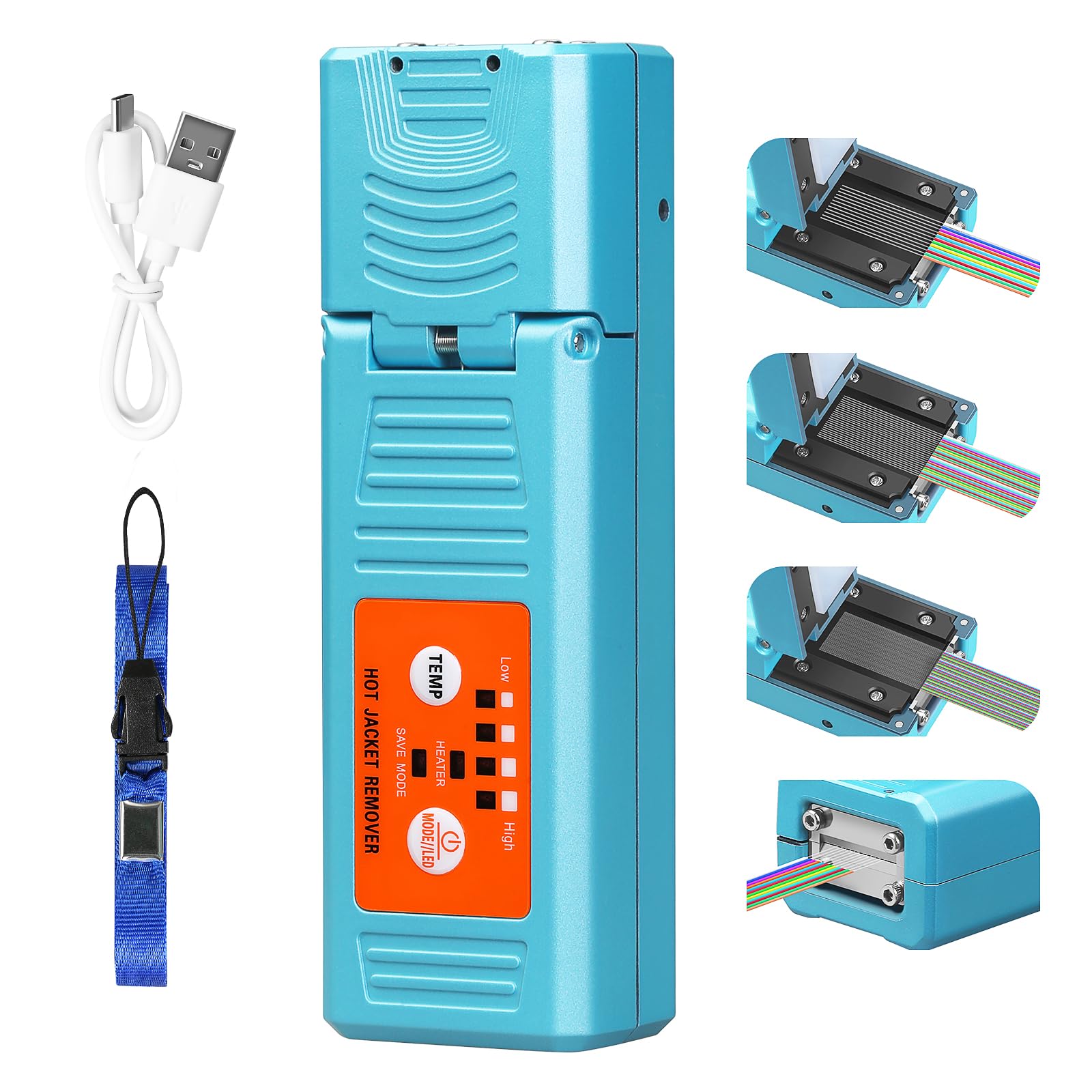 Fiber optical thermal stripper M9 is suitable for 1-48 cores, compatible bare fiber/bundle and ribbon fibers,Dual heating mode and 8-level temperature regulation. Automatic heating peeling tool