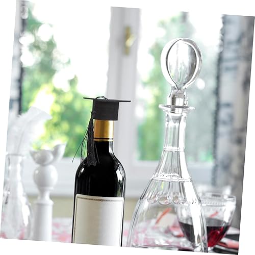 Miniatura 5 de OKUMEYR 20 piezas de mini sombrero de doctor accesorios para fotos de graduación, sombreros de doctorado, decoración de tapa de botella de