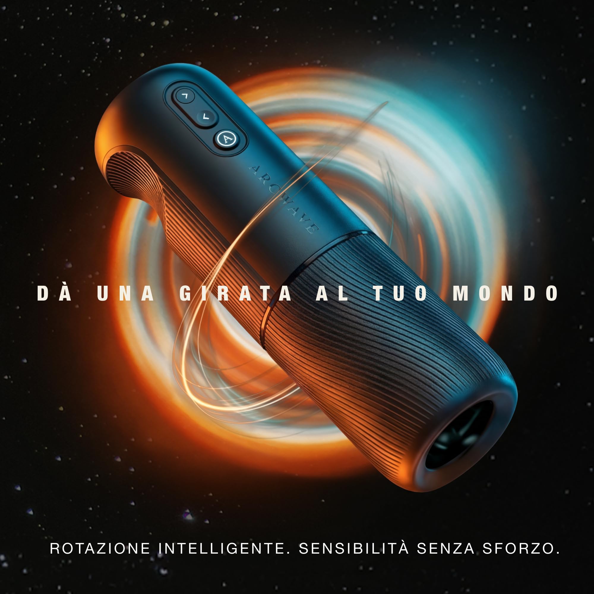 Arcwave Orbit Masturbatore Rotante per Uomo | Rotazione a 360 Gradi | Pocket Pussy Maschile | Stroker per Pene con Controllo tramite App | Sleeve Morbida in Silicone | Sex Toy Ricaricabile | Custodia