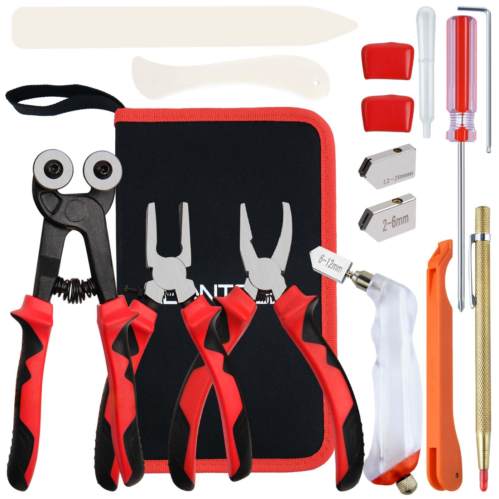 LEONTOOL 15 PCS Glass Cutting Tool Kit