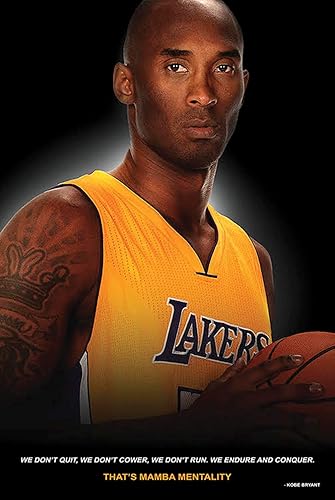 Buyartforless Kobe Bryant Mamba Mentality - Póster de baloncesto (36 x 24 pulgadas)