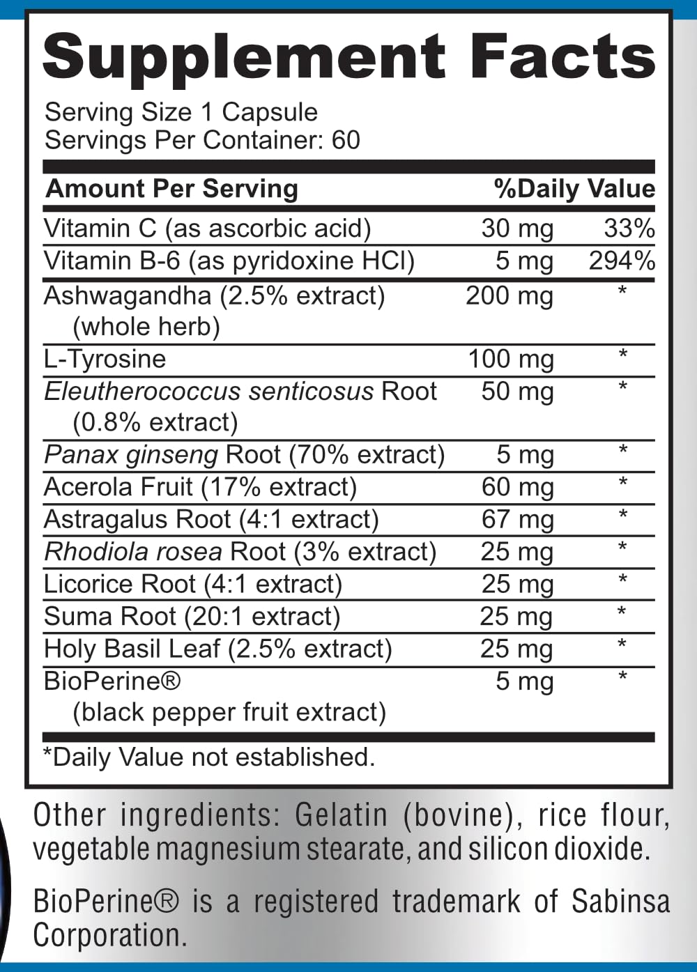 YUMMYVITE Adrenal Support Stress Relief Supplement, 60 Capsules — Amazon image 7