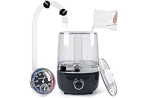 Top Fill Aquarium Humidifier with 4L Visible Tank, Extension Hoses for the Amphibians