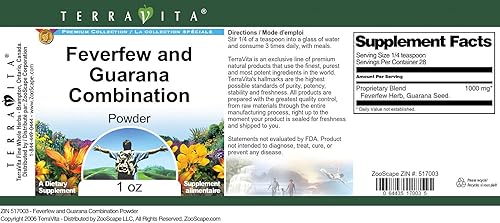 Miniatura 2 de Feverfew and Guaraná Combinación Polvo (1 oz, ZIN 517003)
