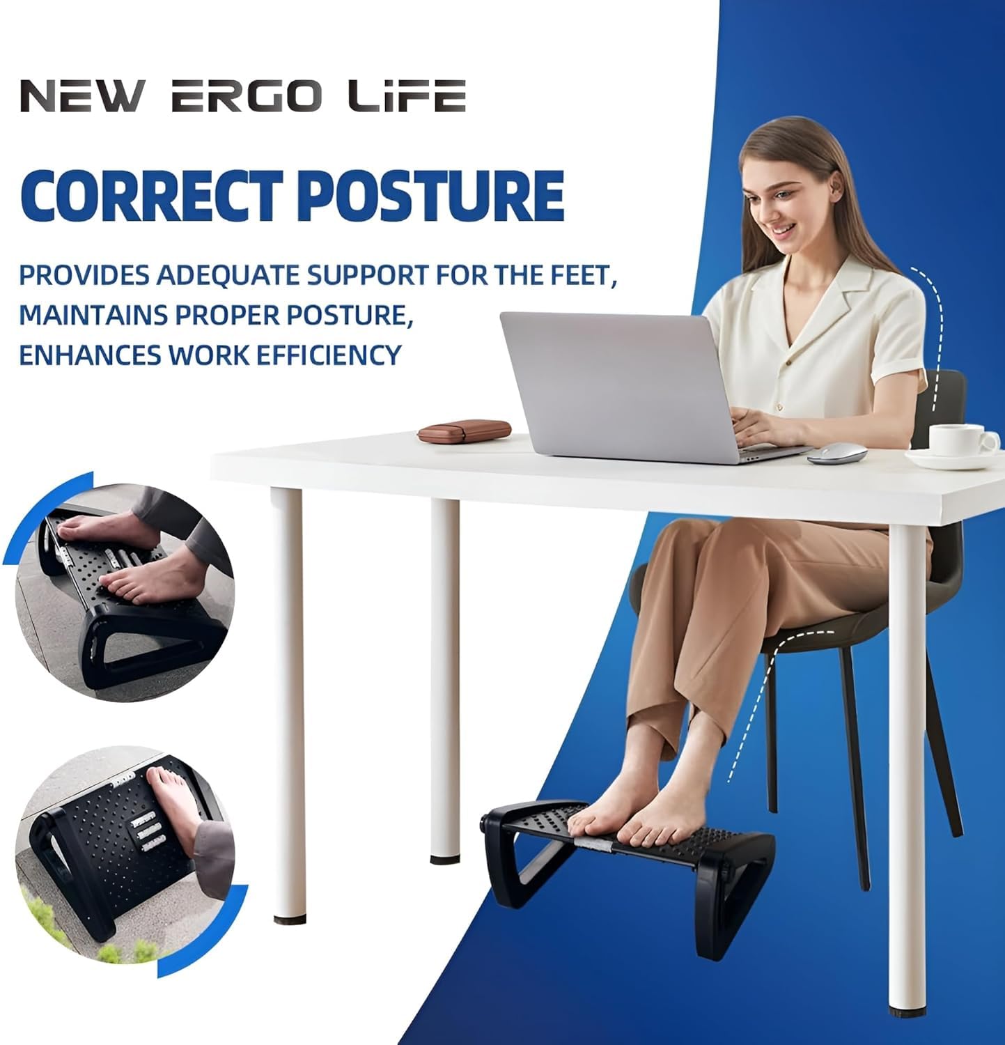 Arj Foot Rest Adjustable Foot for Office Chair/Argonomic Footrest Desk/Foot Massage Roller/Foot Stool/Foot Stool/Foot Rests/Foot Rests/6 Heights Leg Relaxing Stool Arj Foot Rest Adjustable Foot for Office Chair/Argonomic Footrest Desk/Foot Massage Roller/Foot Stool/Foot Stool/Foot Rests/Foot Rests/6 Heights Leg Relaxing Stool