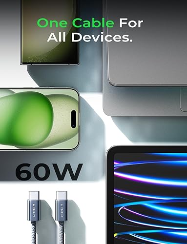 Miniatura 9 de LISEN Cable de carga rápida USB C a USB C de 60 W, paquete de 4 cables USBC C a USB C 3.33.36.66.6 pies cargador de iPhone 15 para Samsung S23 S22
