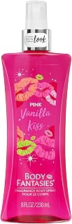 BODY FANTASIES SIGNATURE Fragrance Body Spray, Pink Vanilla Kiss Fantasy, 8 Fluid Ounce