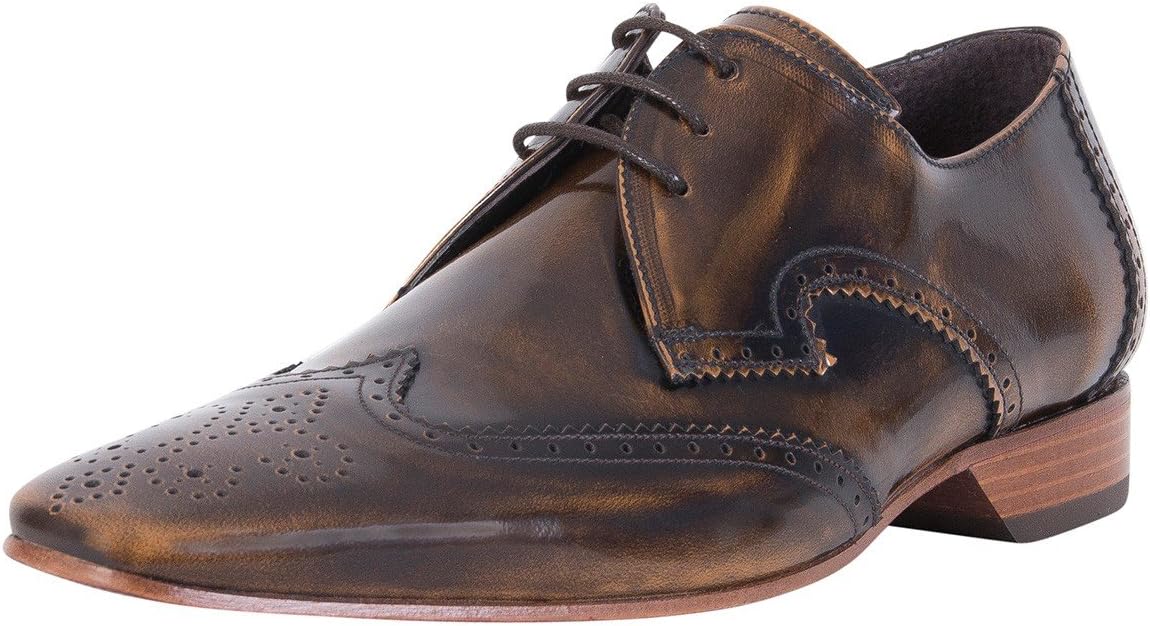 Jeffery West Men's Polished Shoes, Brown