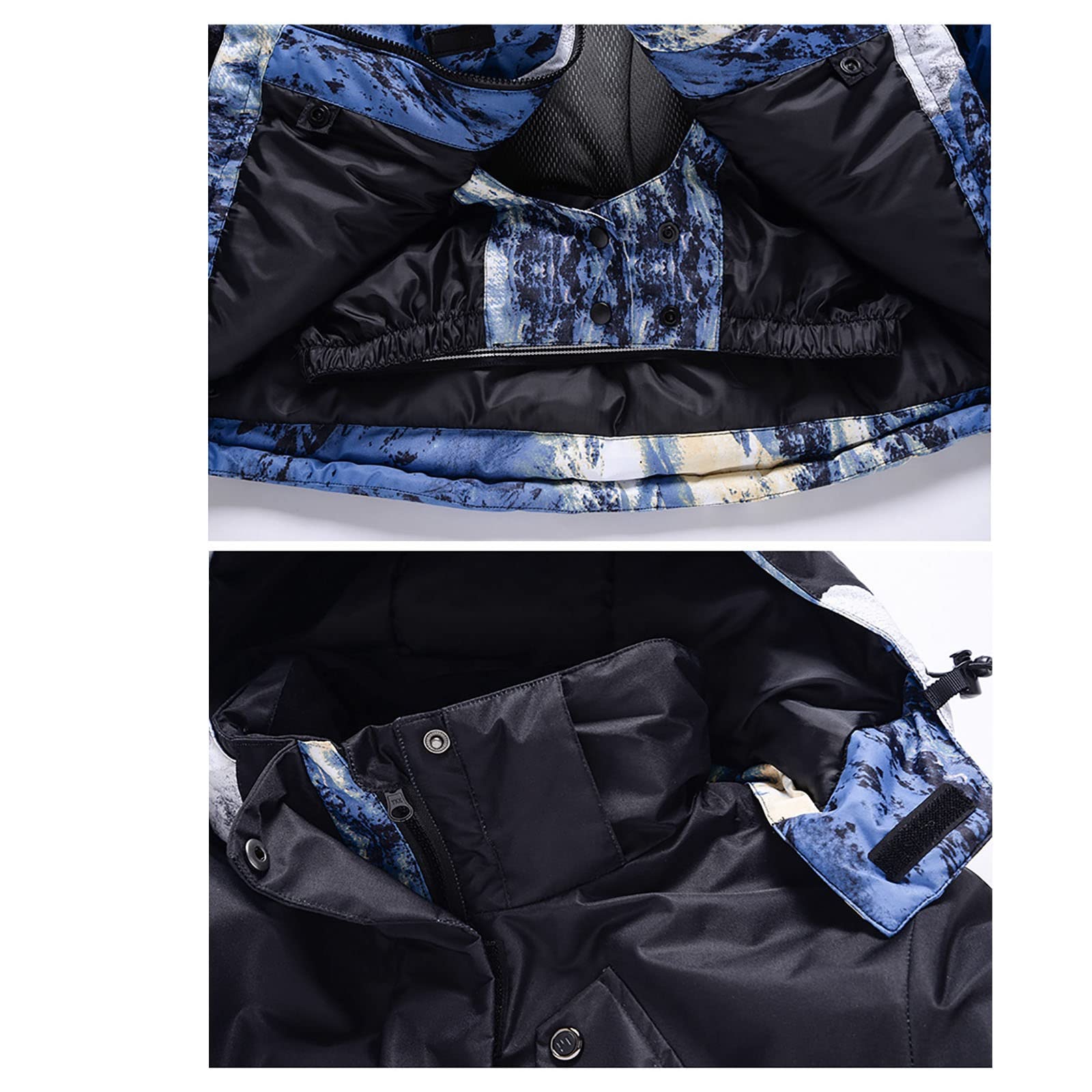 Manteau Equitation Fille Veste Ski Montagne Homme Femme - Coupe-Vent Imperméable - Veste Hiver Neige Gothique