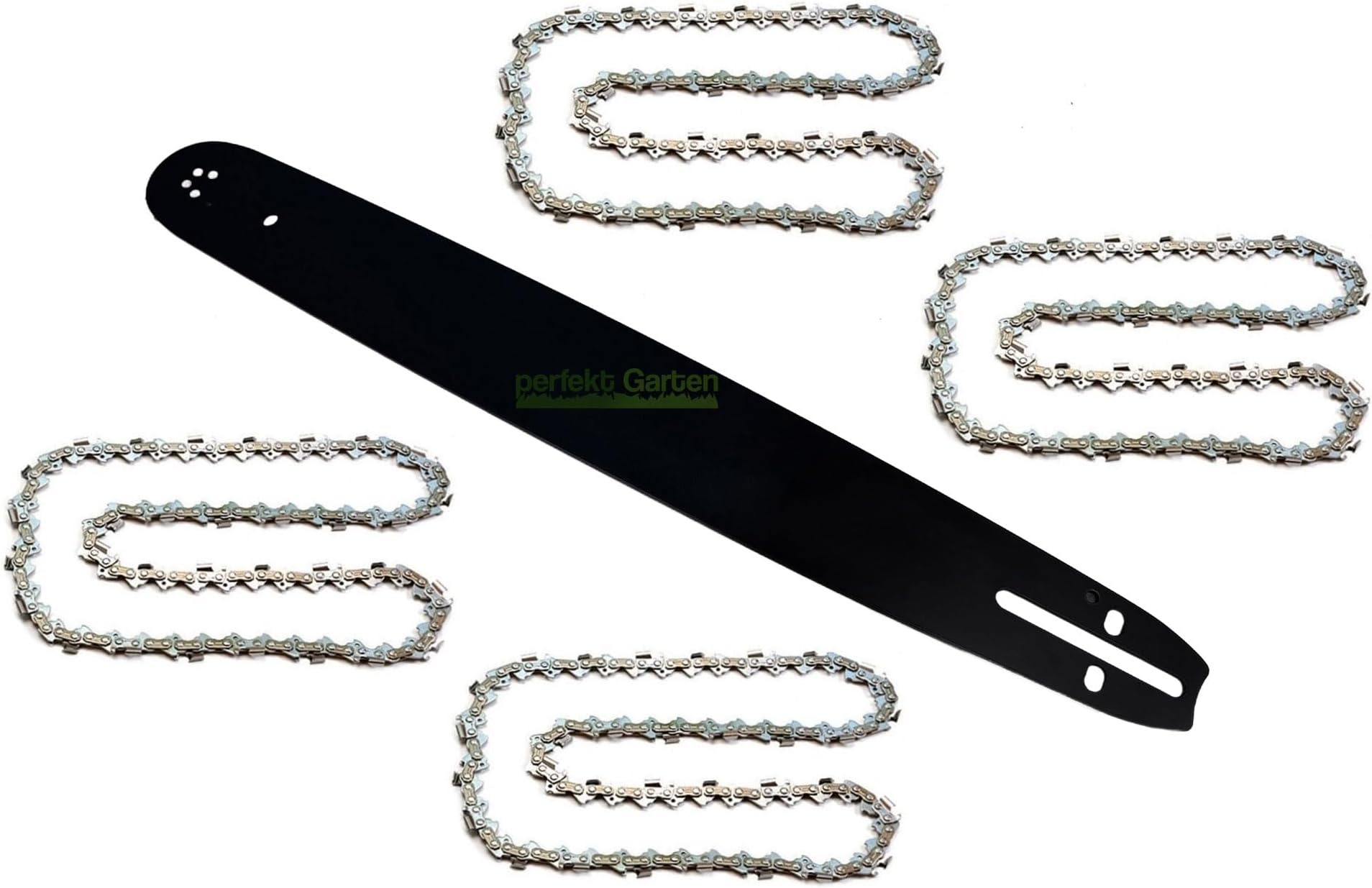 45cm (18) 1,5 0,325 72 TG Schwert 4X Kette für Tarus Alpina Homelite Dolmar e