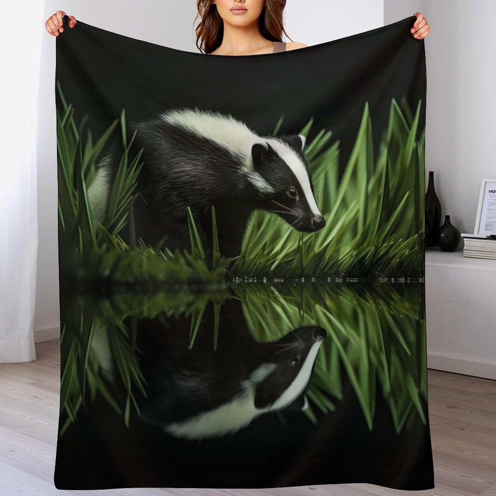 Couverture en flannel contre le froid : ce couvre-lit blaireau règle vos soirées fraîches