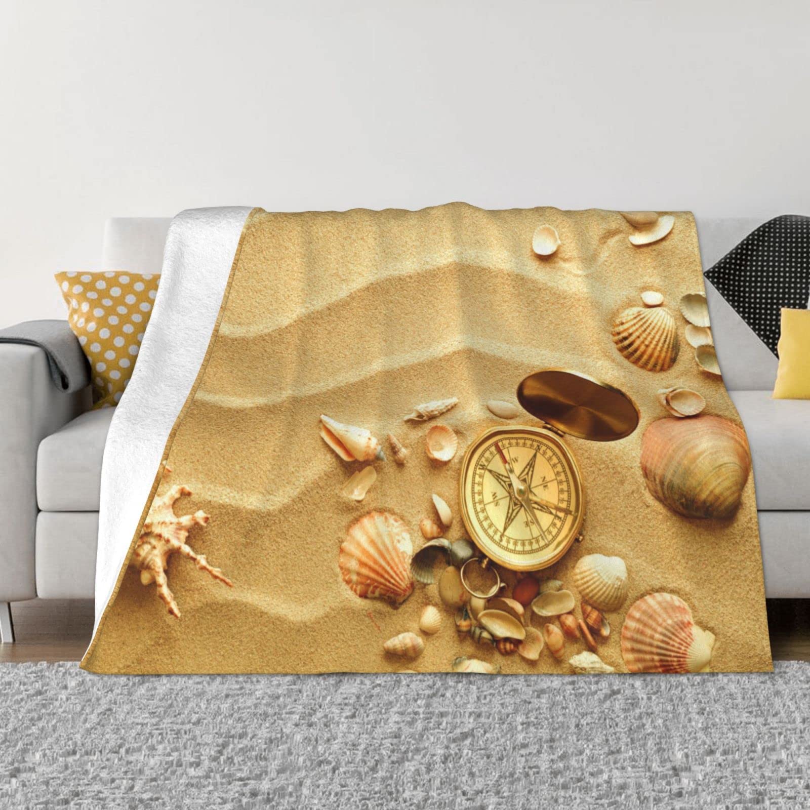 Couverture polaire en flanelle DEHIWI pour des soirées cocooning sur le canapé