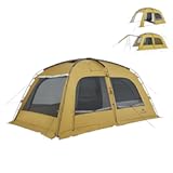 Dune Hot Tent with Stove Jack&comma;Double Layer 4 Season Tent&comma;Waterproof 2-4 Person Tents for Camping