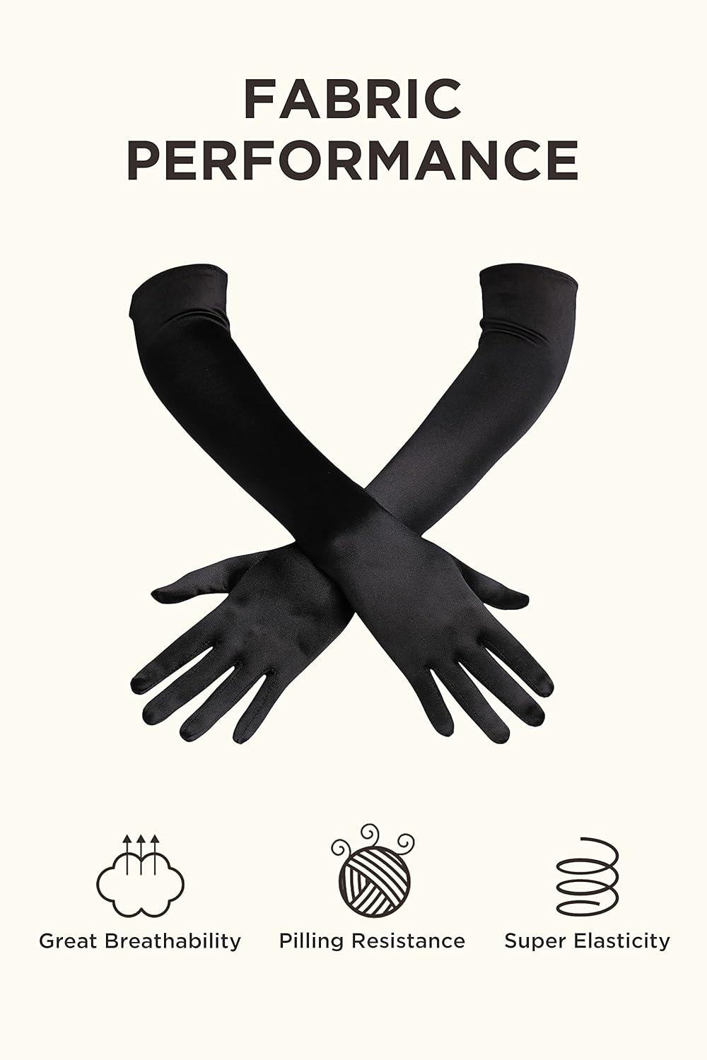 BABEYOND 1920s Accessories for Women - Flapper Feather Headband Headpiece for Women Pearl Bracelet Necklace Gloves - Image 6