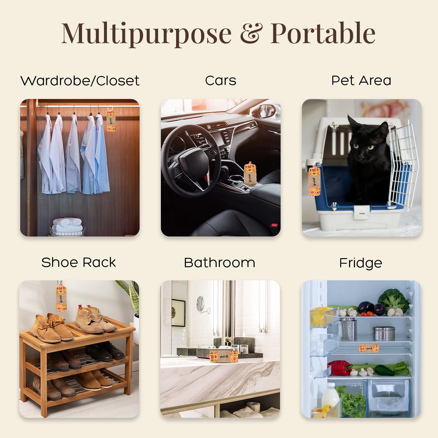 Activated Charcoal Air Purifier, Non-Electric, Coconut Shell...