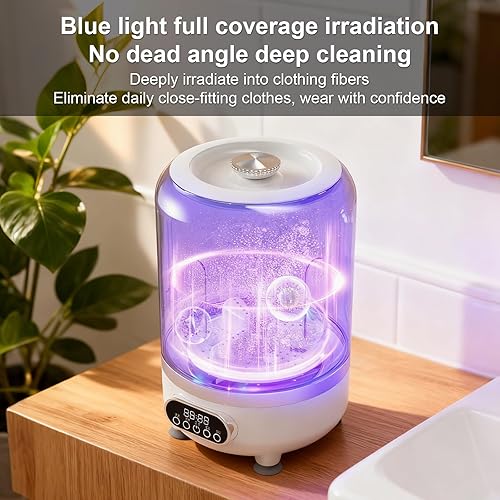 Miniatura 4 de Lavadora portátil, lavadora de ropa interior, lavadoras pequeñas, mini lavadora recargable inalámbrica, taza de lavandería para sujetador, ropa