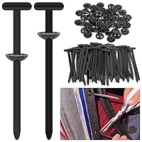 Vista 7 de 180 hebillas universales de nailon para automóvil, clips de cremallera automotrices para reparación diaria del automóvil, hebillas de agarre