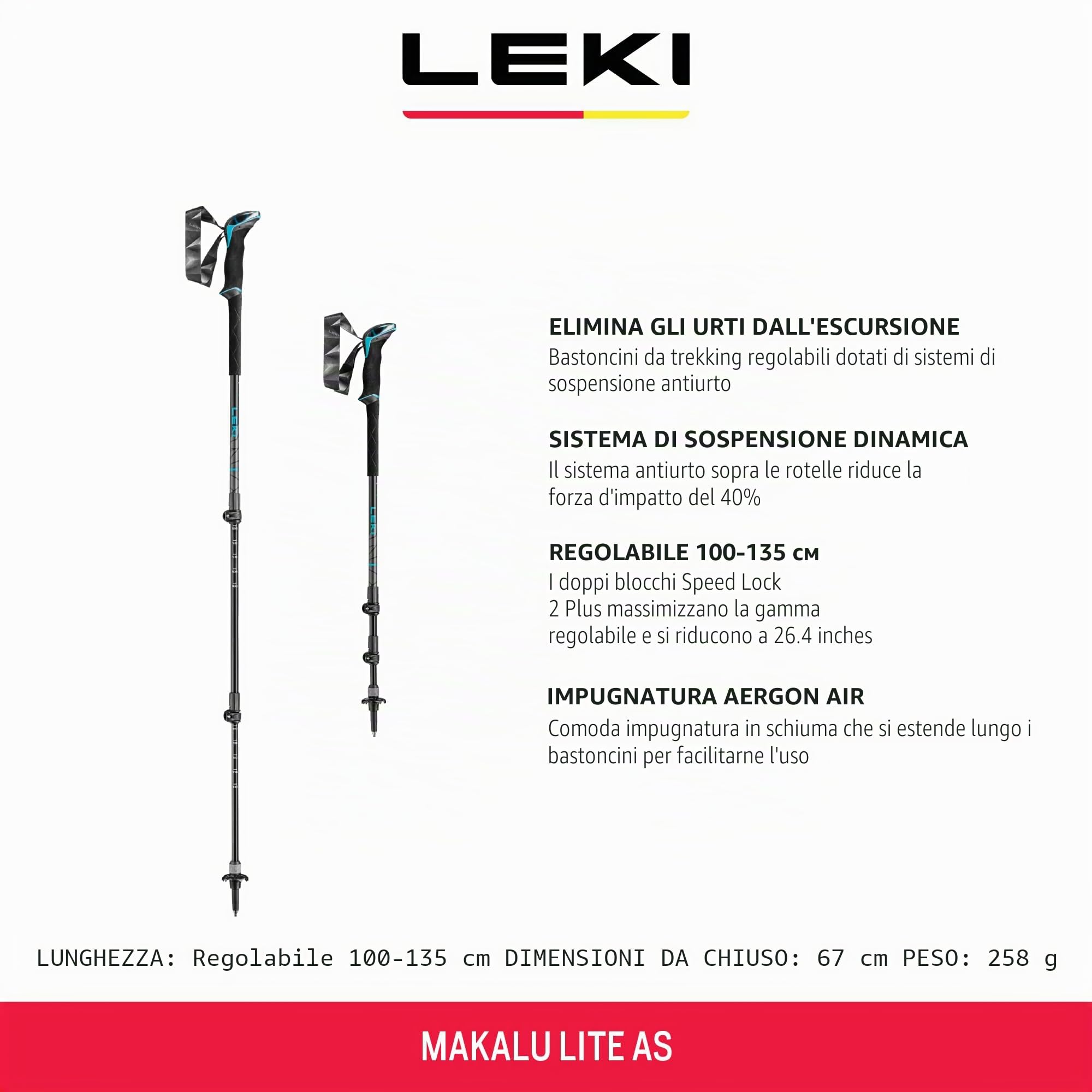 Leki Makalu Lite AS - Bastoncini
