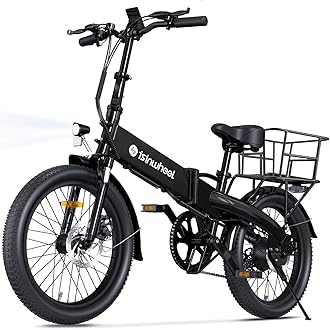 isinwheelU5 Pro Folding Electric Bike for Adults,Peak 800W Brushless Motor,20MPH Up to 50 Miles, 2-3H Fast Charge, 20" Fat Tire Ebike, 7 Speed Gear,Front Fork Suspension for Leisure Riding&CommutingGlobal Recycled StandardGlobal Recycled StandardGlobal Recycled Standard