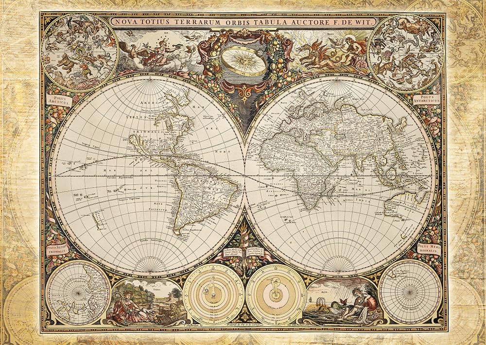 Amazon.com: SCHMIDT Historical Map of the World Puzzle (2000