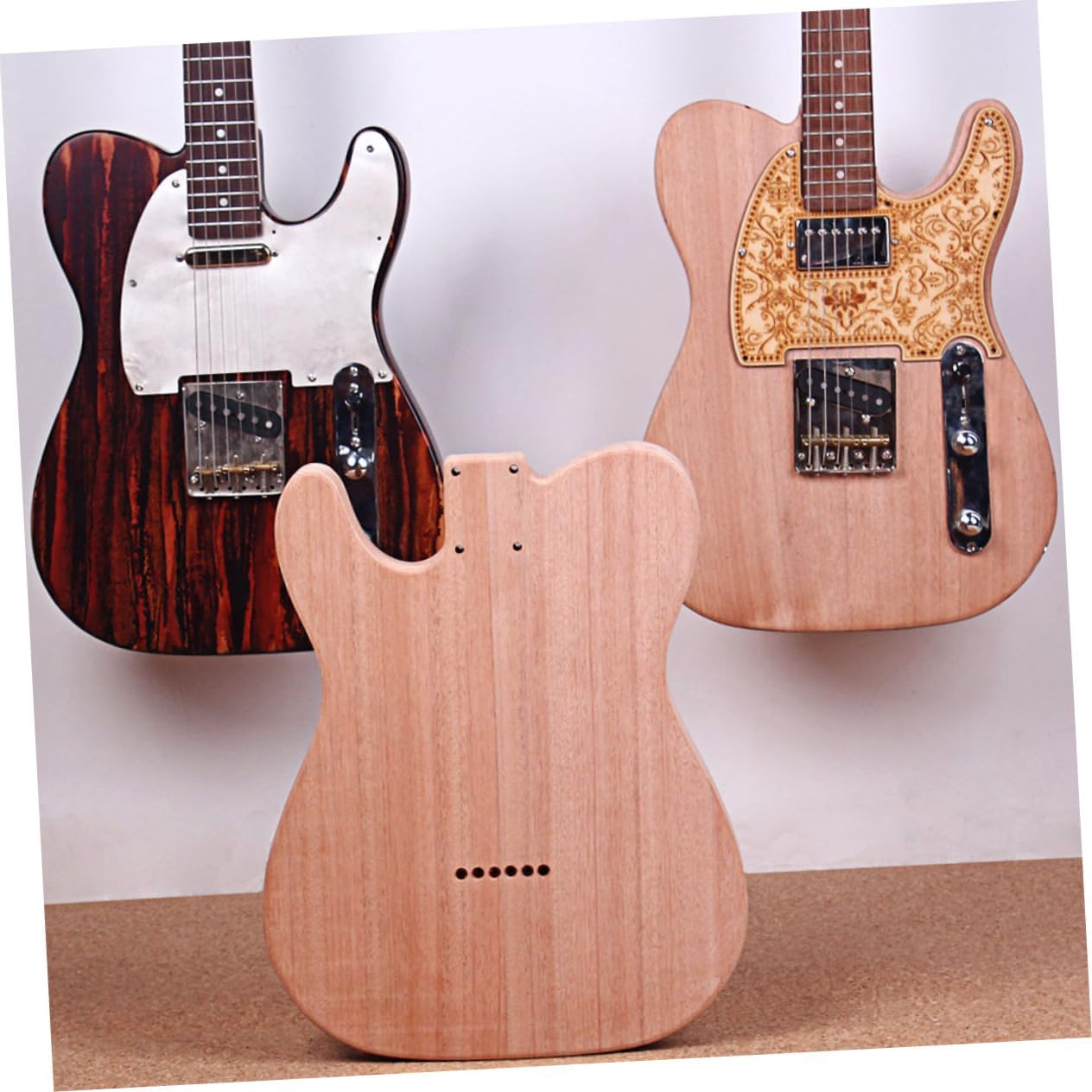 Unfinished Electric Guitar Body Blank Tl Style Solid Guitar Barrel for Diy Projects and Safe to Use for and Replacement