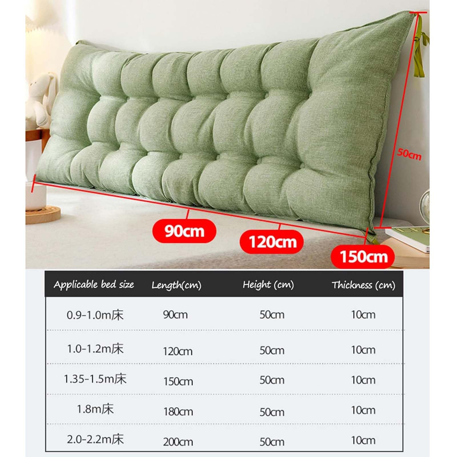 Cuscini Grandi Per Testata Letto GYCS Generico Cuscini Testata