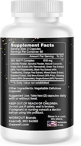 Miniatura 2 de Soporte articular - 120 unidades, curcumina de cúrcuma, extractos a base de plantas, clorella, espirulina, bioactivos y antioxidantes