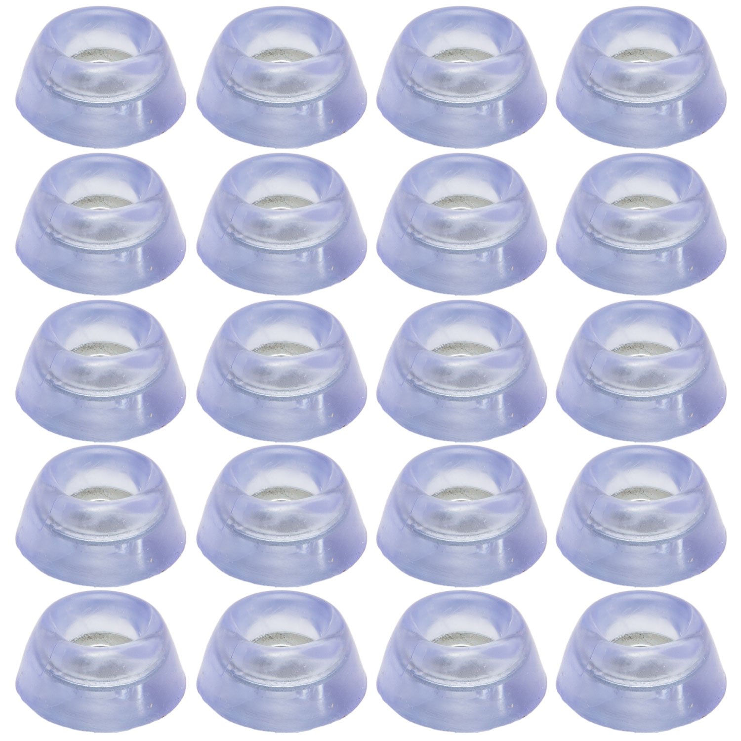 20pcs Round Furniture Pads ULIFESTAR PVC Wood Furniture Sliders Hardwood Floor Protectors Surface Protection for Chair Table Desk — view 4