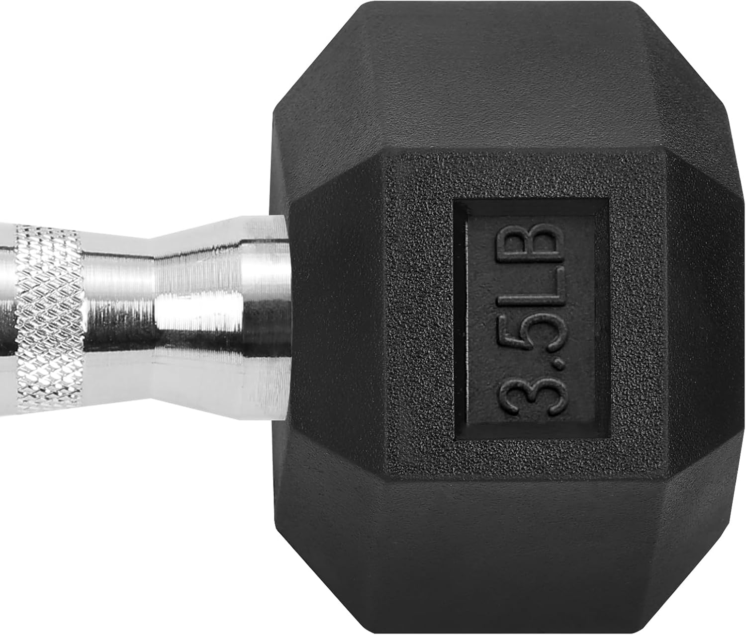 Hex Dumbbells Rubber Coated Cast Iron Hex Black Dumbbell Free Weights for Exercises