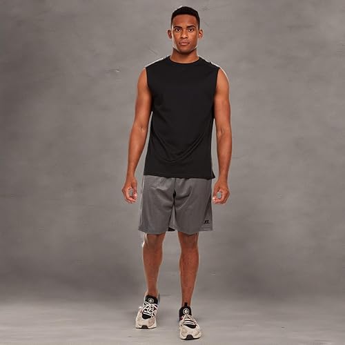 Vista 9 de Russell Athletic Dri-Power - Camiseta sin mangas ajustada para hombre, para gimnasio, playa, correr, equipo de baloncesto