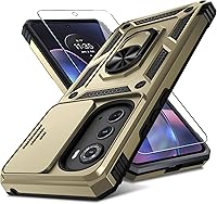 Vista 1 de Motorola Moto Edge 2022 - Funda para cámara deslizante integrada y protector de pantalla no para Edge Plus, resistente a prueba de golpes, funda