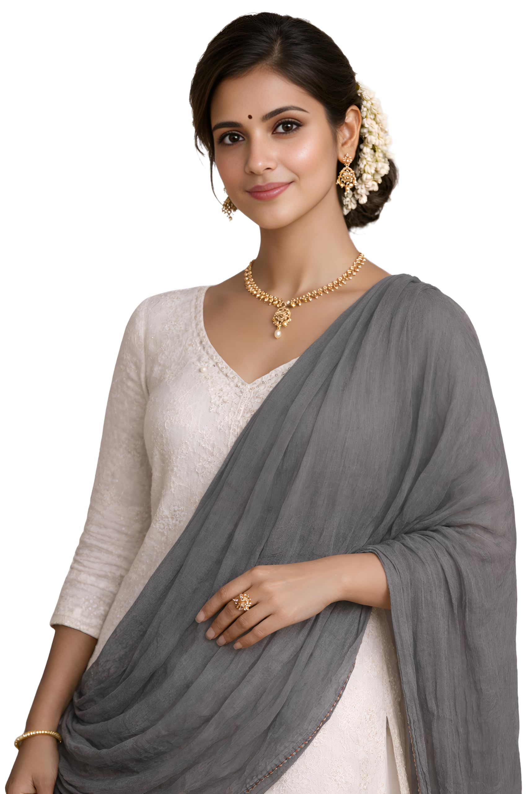 dupatta fashion Women's Solid Cotton Dupatta-picture-58