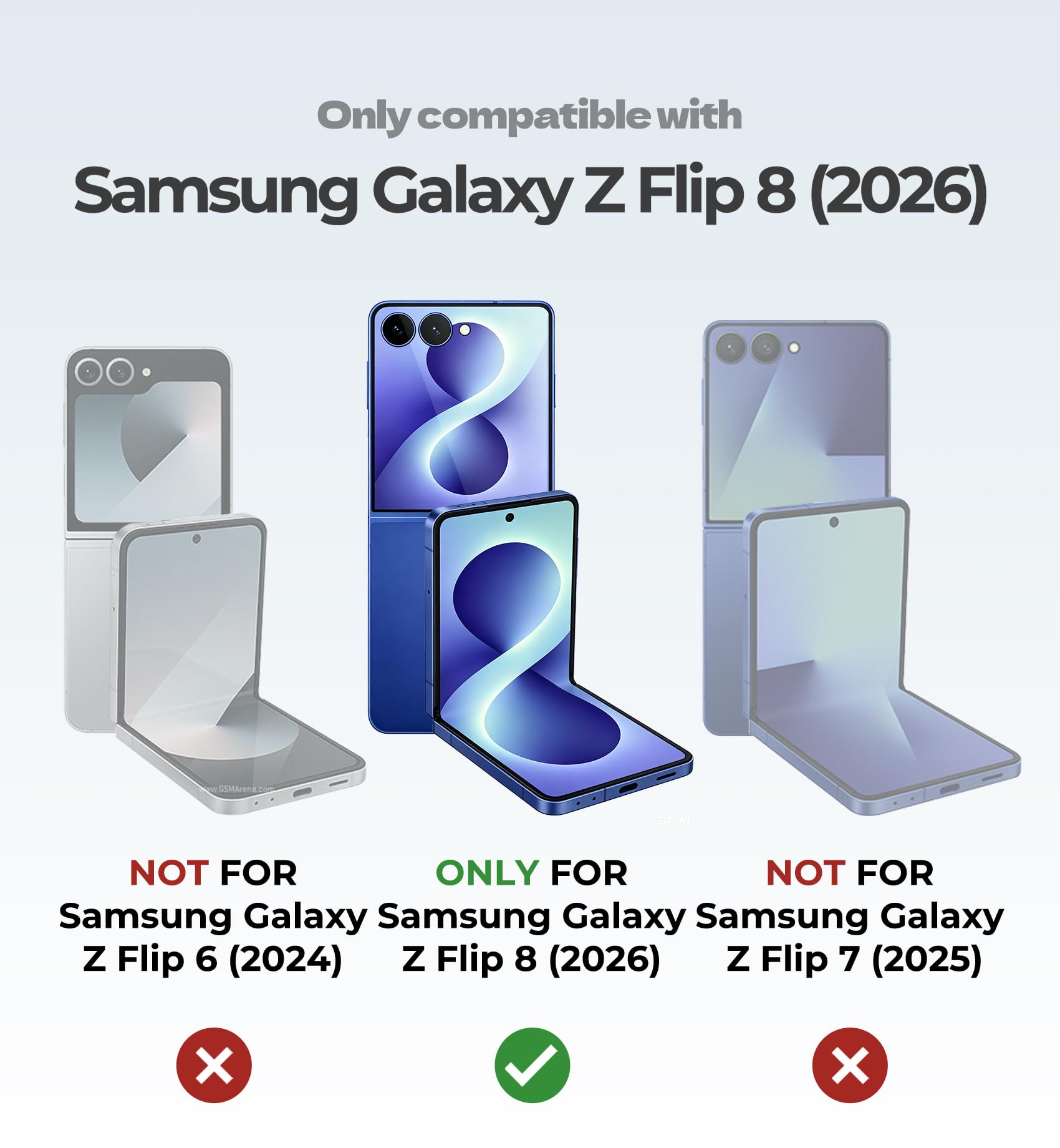 Dexnor Kompatibel mit Samsung Galaxy Z Flip 8 Hülle mit Dual-Ständern, Auto-Close-Scharnierschutz & Displayschutzfolie, Vollständige Robuste Stoßfeste Schutzhülle, Schwerer Bumper Case - Pink