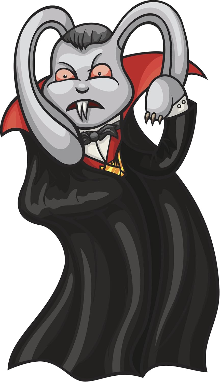 Amazon.com: Divine Designs Creepy Dracula Bunny Rabbit Cartoon Vinyl ...