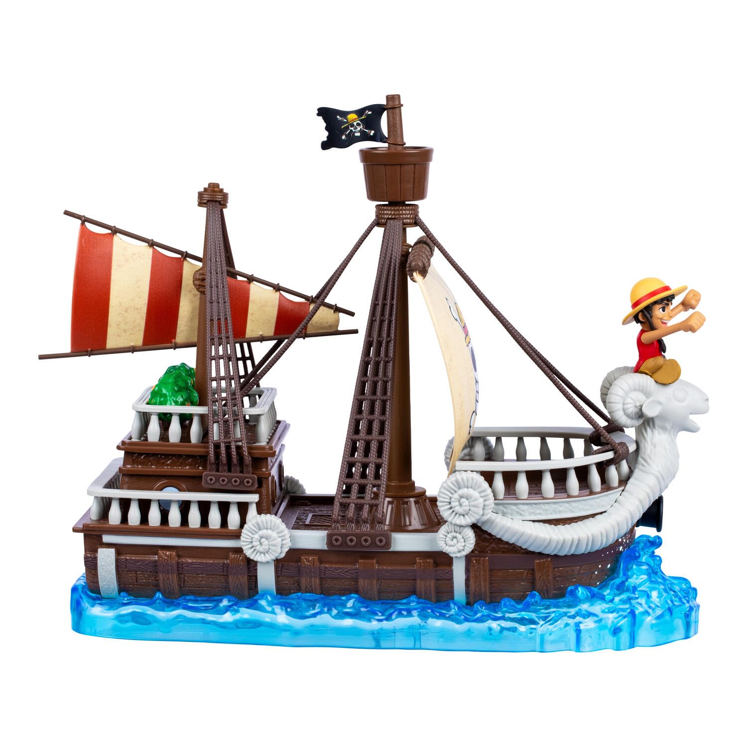 One Piece Deluxe-Sammlerschiff Flying Lamb, 24,13 cm, detailgenaues Design zum Spielen und Präsentieren, enthält Exklusive Ruffy-Actionfigur