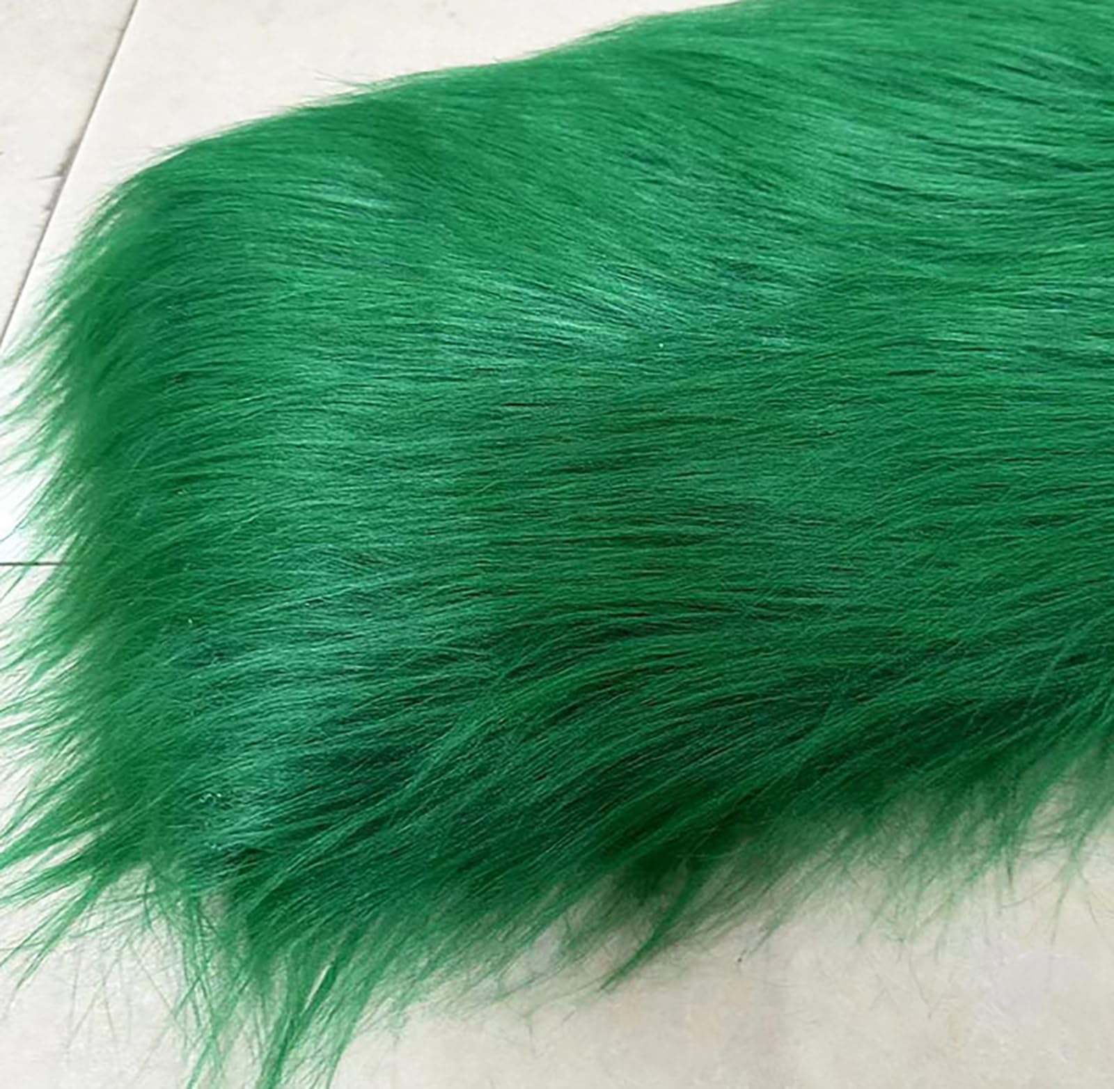 Faux Fur Plush Fabric Long Pile 12cm Fluffy Fuzzy Craft Fur for Gnomes Beard Santa Claus Hair Dwarf Cosplay Costume DIY Craft Decoration 20 Colors(Size:50x50cm,Color:Light Pink)