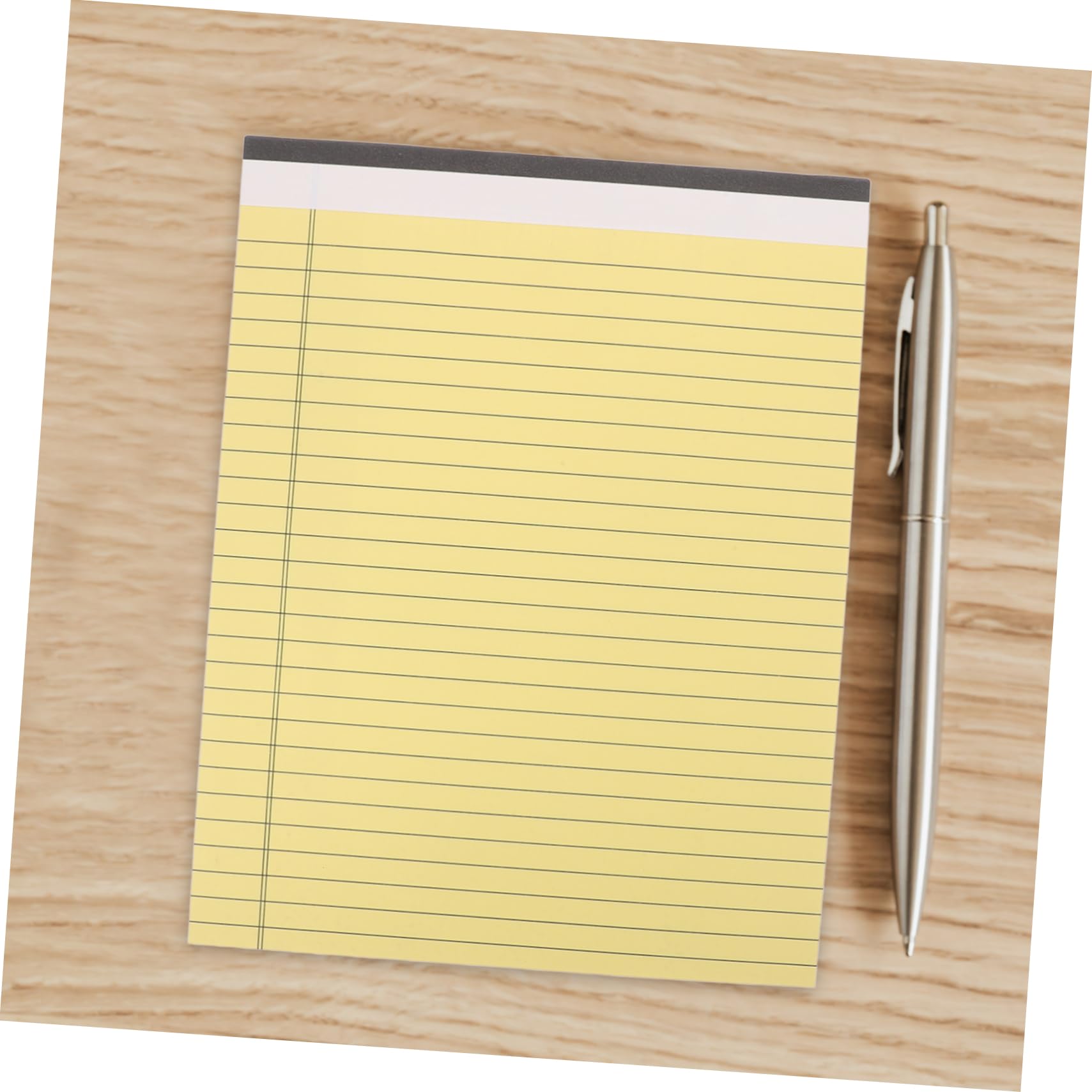 Blocchi Note Legali Gialli 10 Pezzi Stampa Fronte-retro e Carta Spessa, 30 Pagine Ciascuno, per Appunti e Uso Ufficio Quotidiano