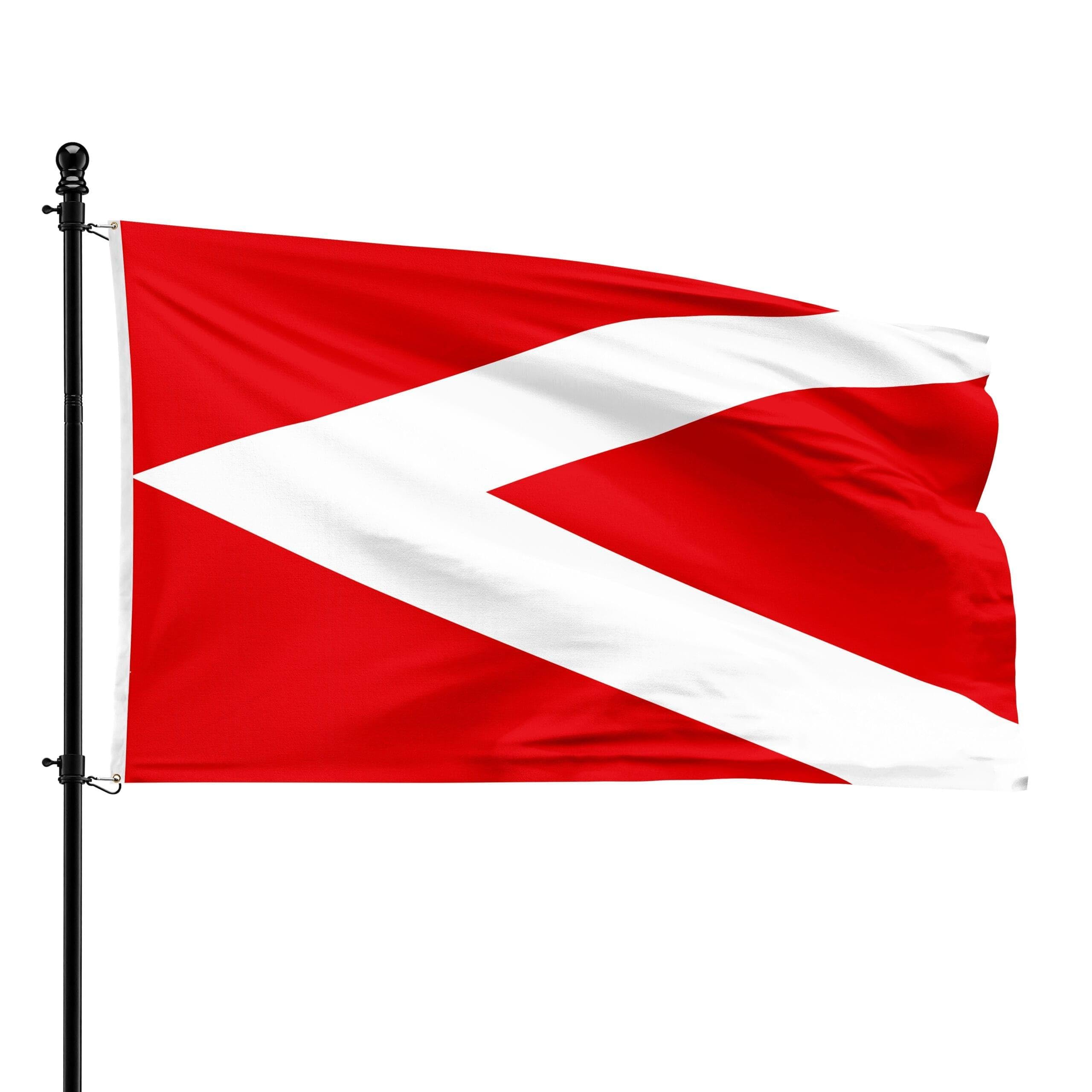 Drapeau municipal d'Anderlues en taille standard de 90 x 150 cm pour mât extérieur