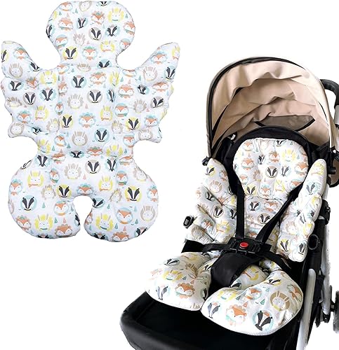 Inserto de asiento de coche para bebé, inserto de asiento de bebé, almohadilla de asiento extra suave para cabeza y cuello, inserto perfecto para
