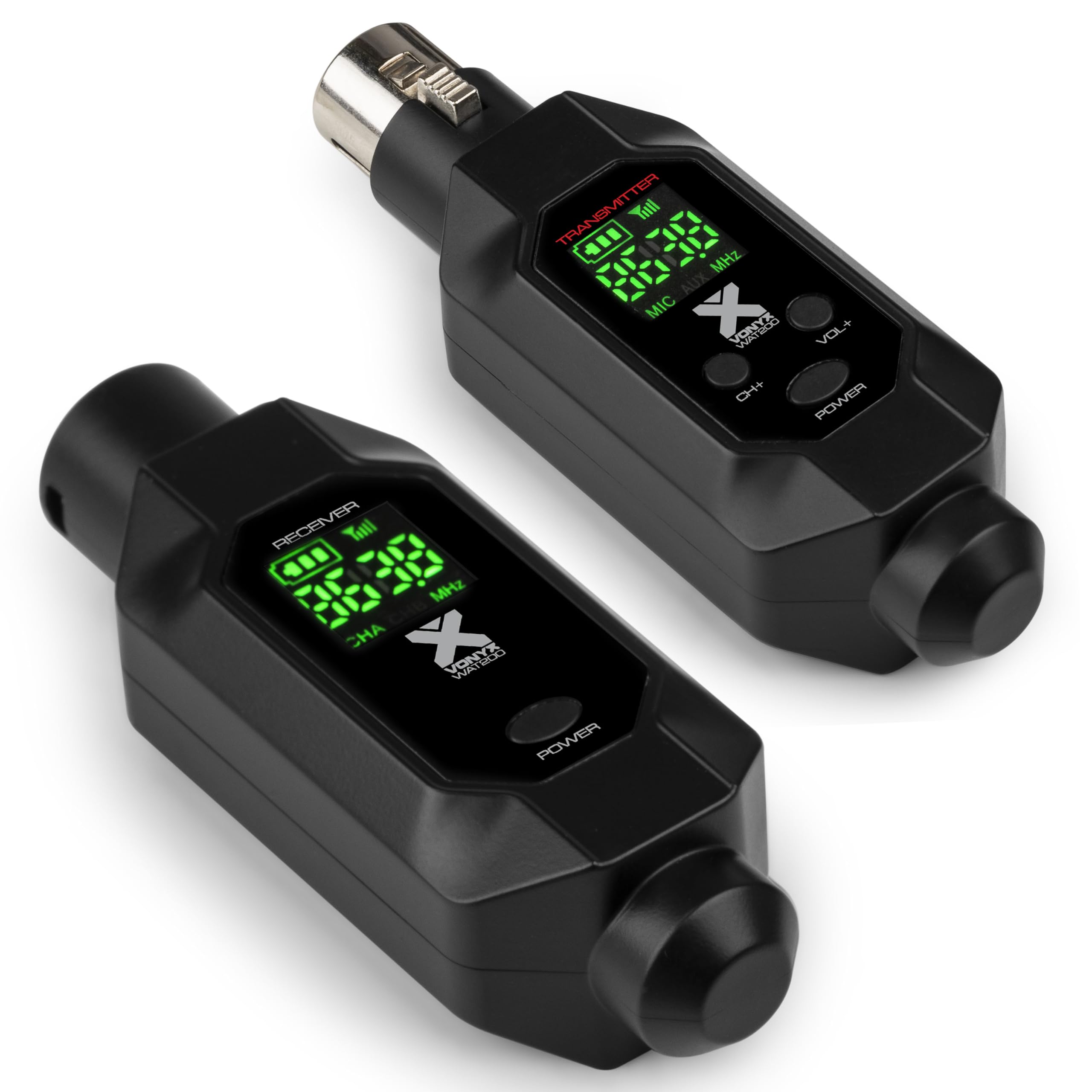 VONYX WAT200 Système Audio sans Fil UHF 16 Canaux XLR 70m