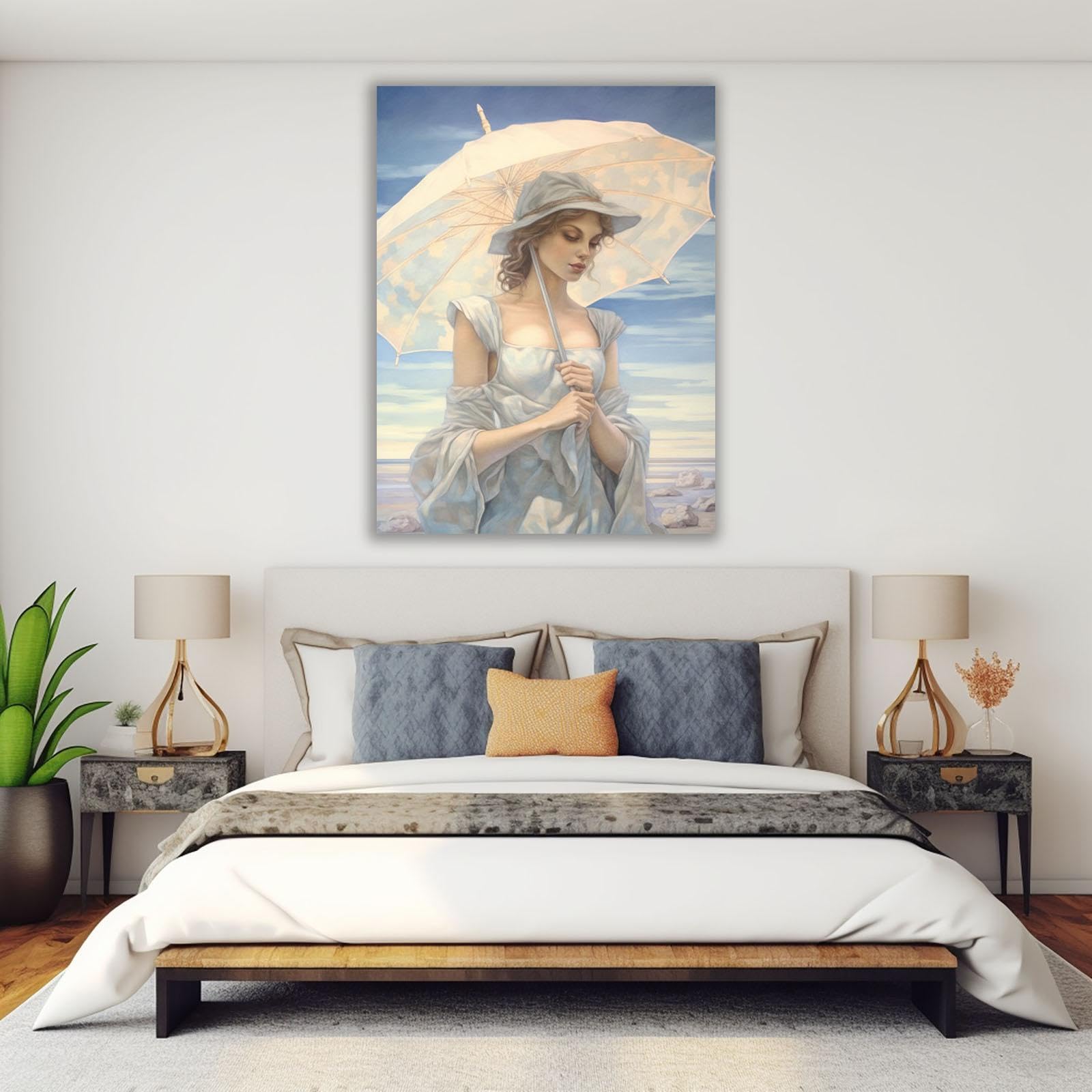 パステル画　海の絵　人物画　美人画　絵画　風景画　アート　インテリア パステル画 風景画 絵画 アート インテリア 海の絵 - メルカリ